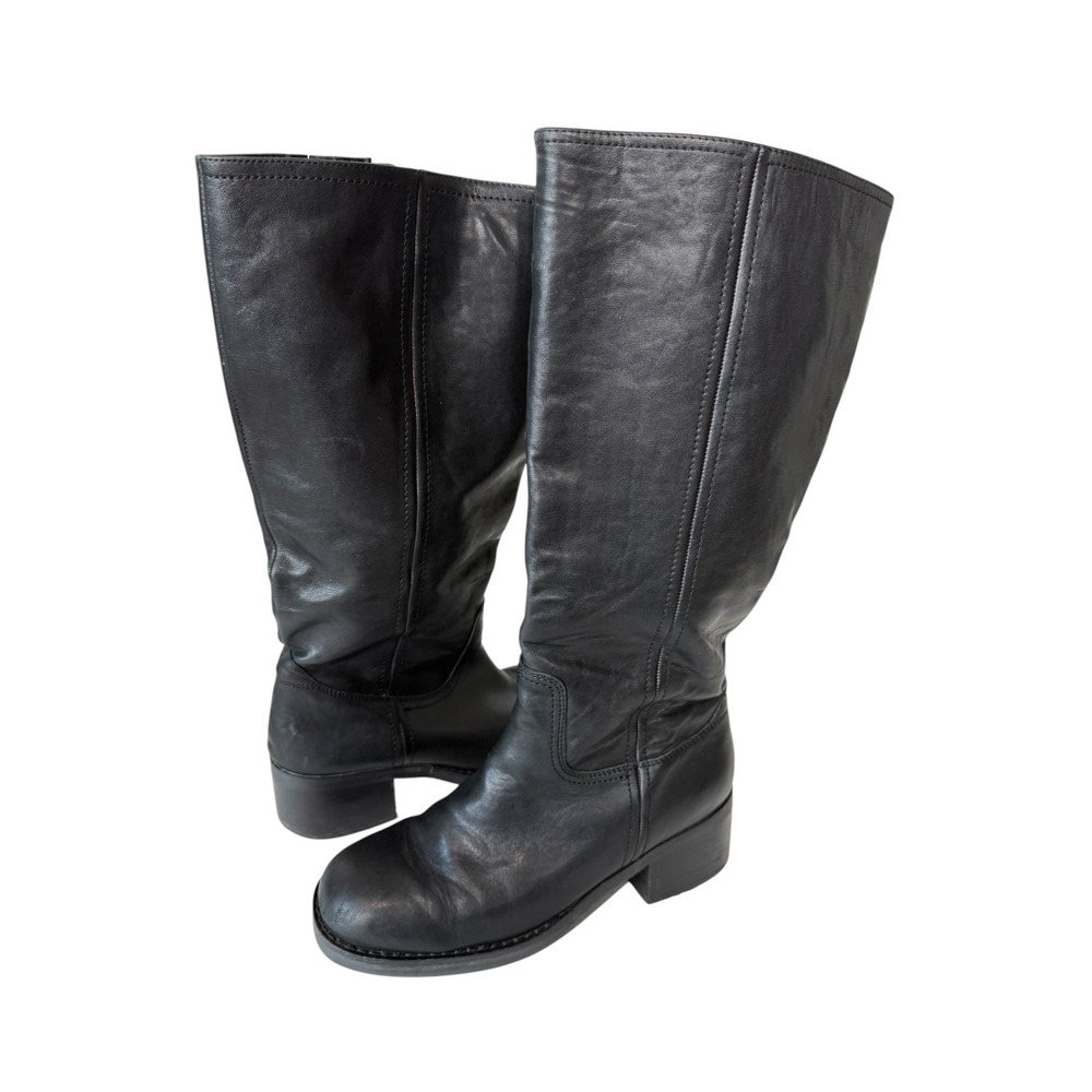 Blondo Camrin Womens Waterproof Black Leather‎ Knee High Boot Size 8 FLAW